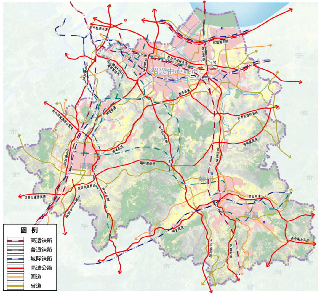 绍兴市主要道路"版图"公示_风貌_大城市_示意图