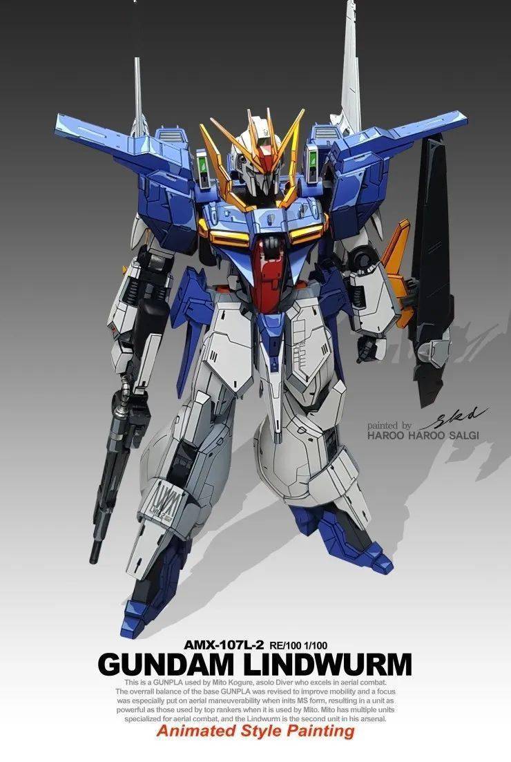 re林德虫高达的二次元涂装