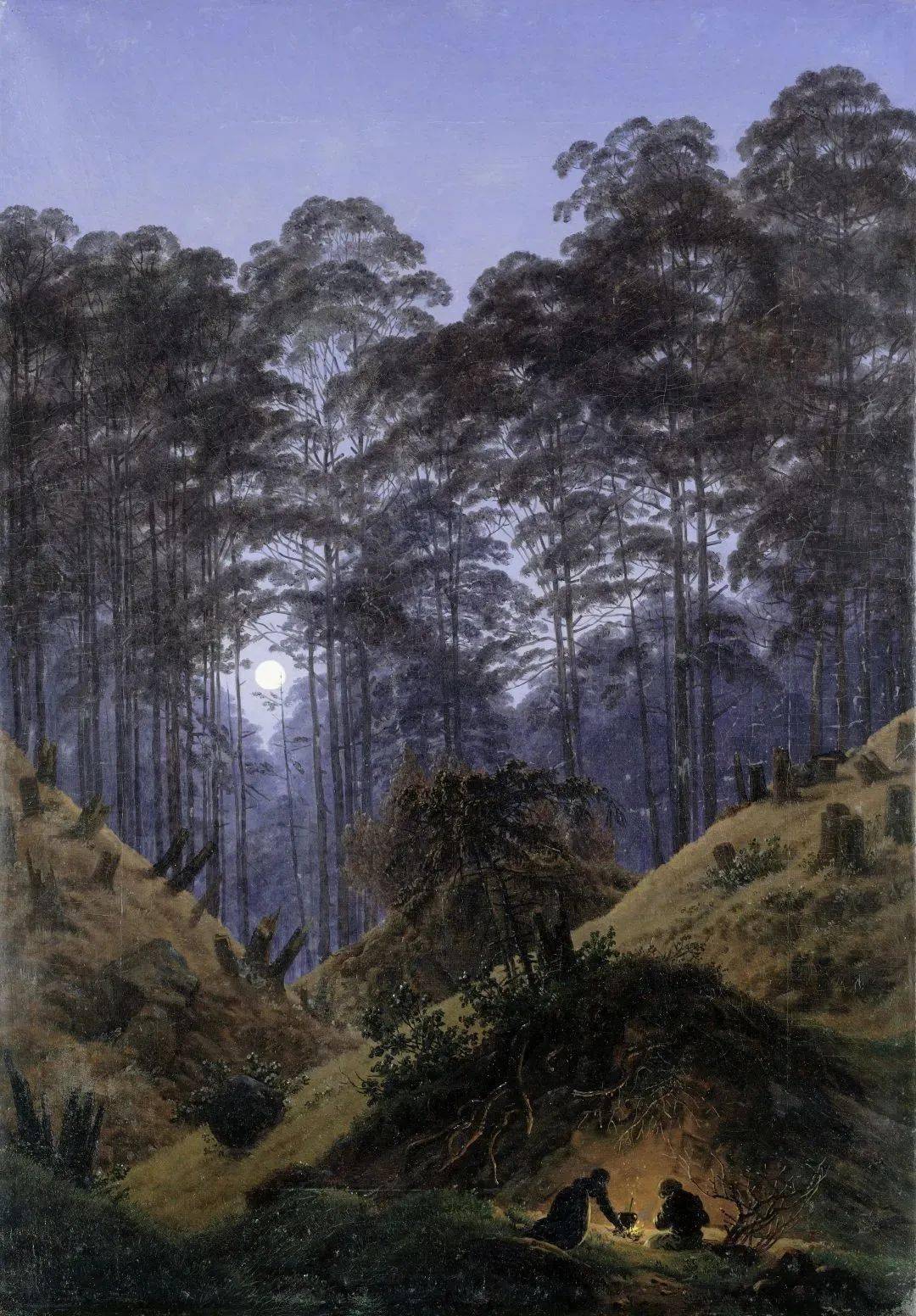 德国伟大的浪漫主义画家卡斯帕·大卫·弗里德里希的风景油画,是今天