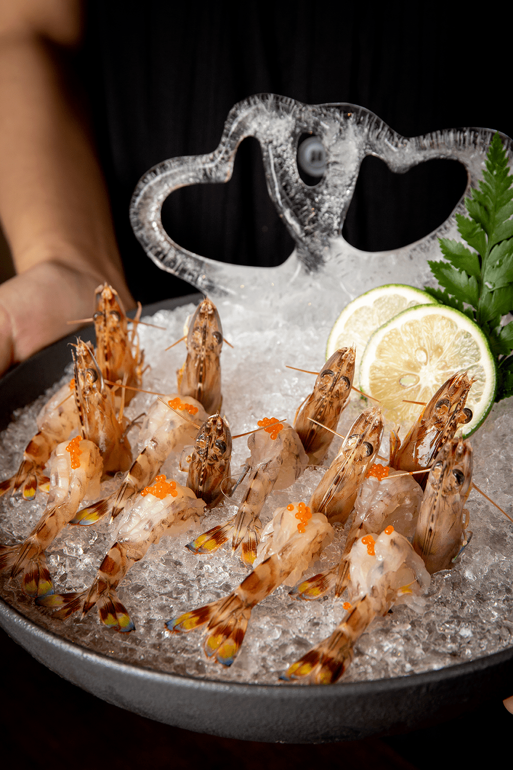 可以做刺身,避风塘以及涮锅的斑节虾,更推荐刺身吃法,品相和口感同时