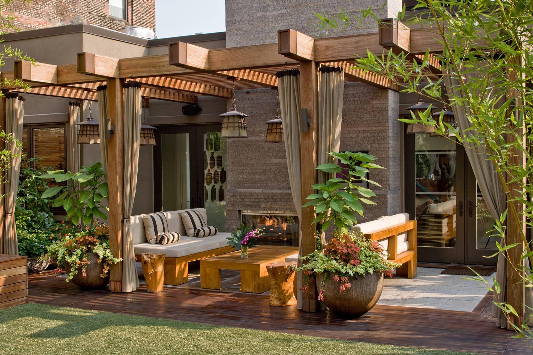 屋顶花园设计露台设计绿化景观设计合集图片参考资料79套