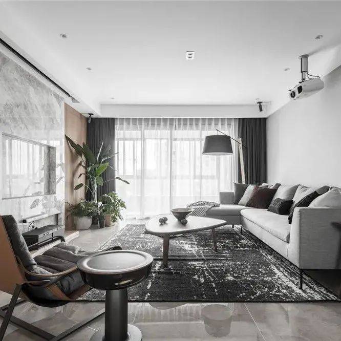 143m²暖中带酷：高颜值+强收纳质感大平层，每个角落都想复制！_空间_设计_餐厅