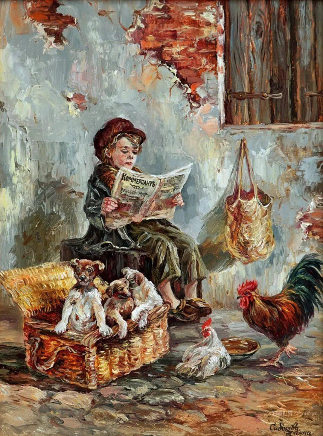 多题材绘画俄罗斯女画家扎娜·西多罗娃作品
