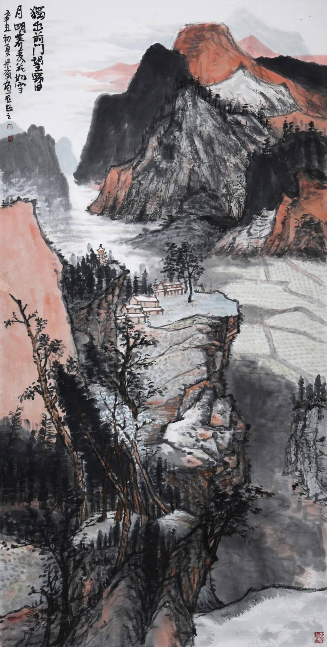 李国强,段孝敏山水画工作室画家,潍坊市书画家联谊会山水画艺委会委员