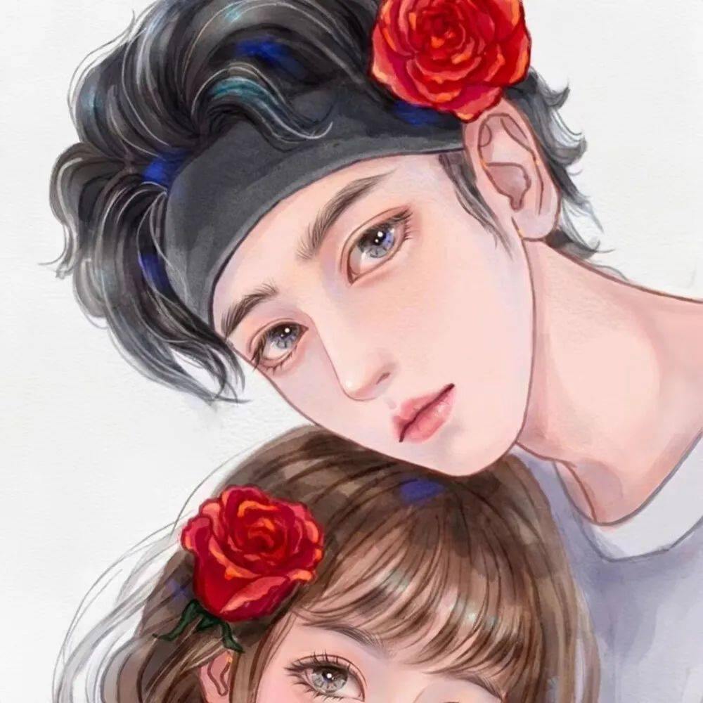 邂逅浪漫情侣头像