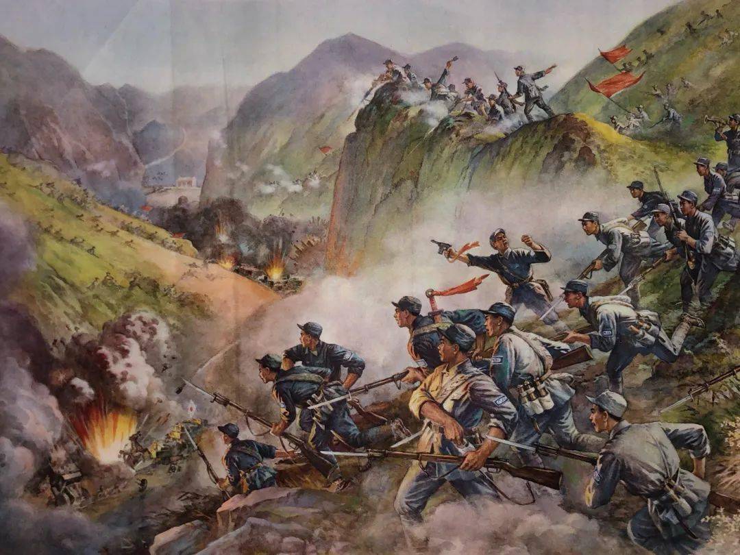 百团大战,军威铿锵;平型关捷,制敌有方;抗日先锋,初试锋芒.