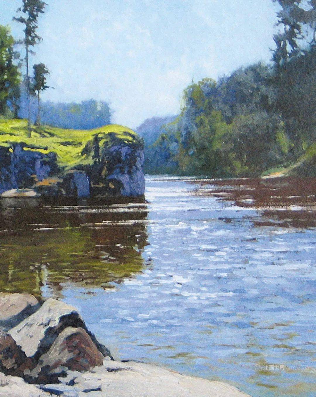 俄罗斯画家亚历山大·阿福宁高清现实主义风景油画作品,非常漂亮!