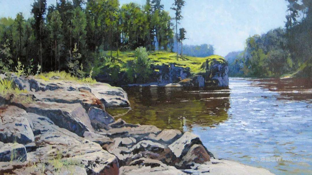 俄罗斯画家亚历山大·阿福宁高清现实主义风景油画作品,非常漂亮!