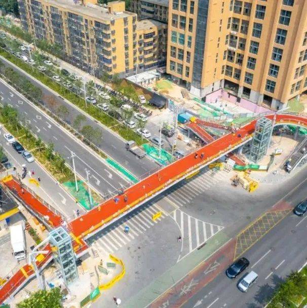 西安这两座人行天桥即将投用_长安_南路_路人