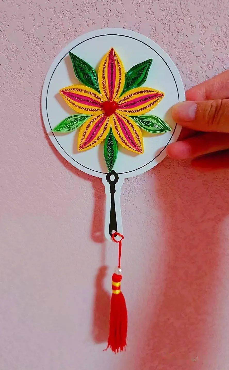 一周精选脸谱关羽拼豆豆衍纸扇秋菊