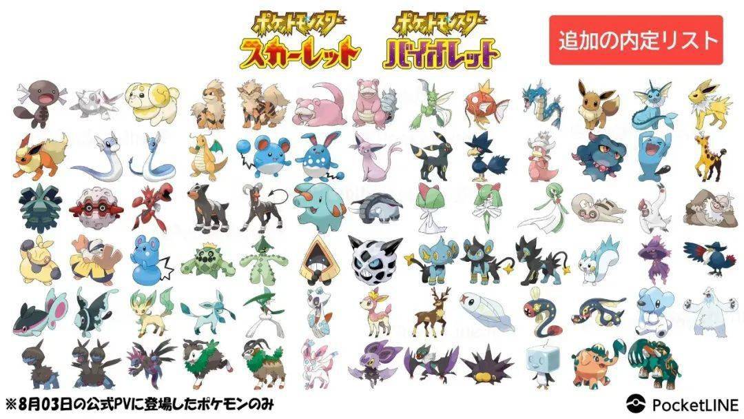 宝可梦朱紫 目前获得签证宝可梦一览 Pocketline 朱紫 签证