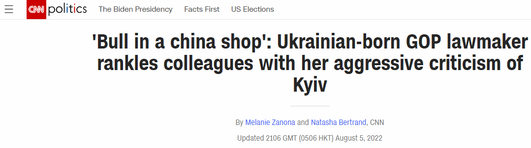 美国会唯一乌克兰裔议员激烈批评乌政府，美媒：让美政府感到挫败
