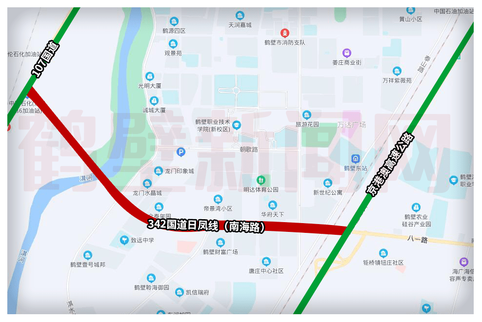 鹤壁人出行必看!涉及公交绕行,交通管制_施工_大道_珠江