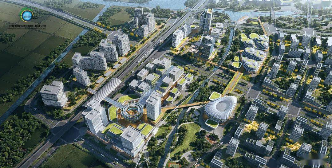 上海临港新片区书院站枢纽地区综合开发设计方案_区域_小城_aedas
