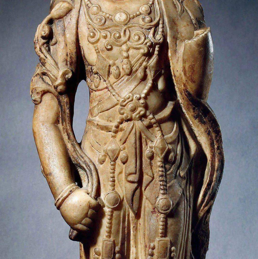 赏析|唐代白石雕大势至菩萨立像_素食_观世音_常识