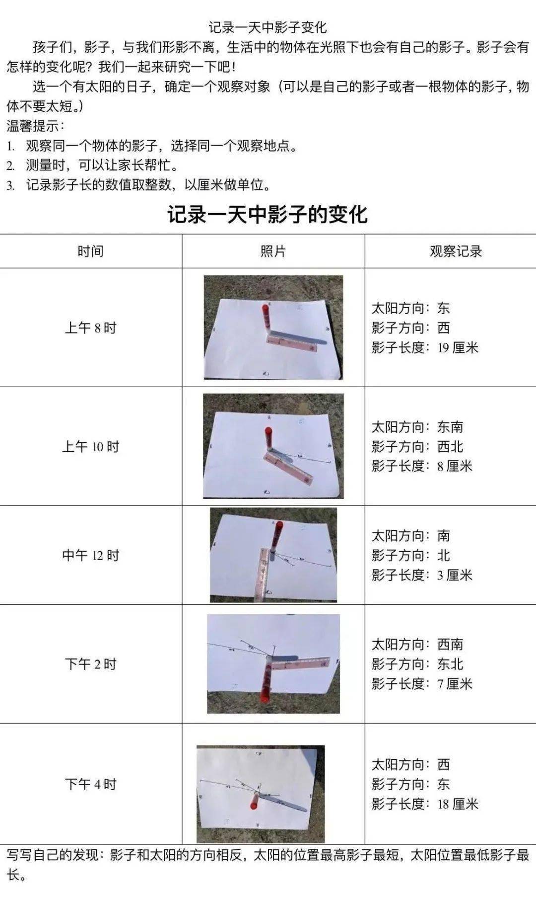 影子的手抄报内容图片