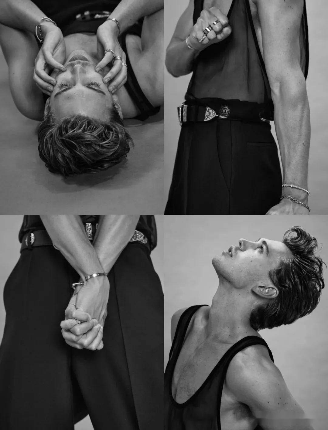 猫王男星奥斯汀巴特勒杂志大片复古华丽荷尔蒙满满