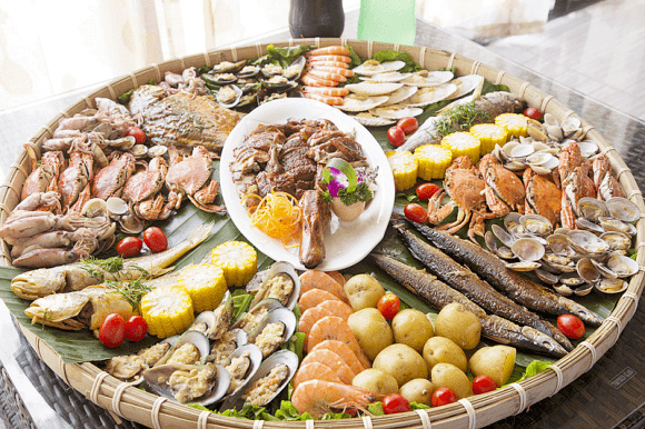 06439起住海陵岛北洛秘境洛悦酒店听海双床房叹海鲜餐悬崖泳池海湾