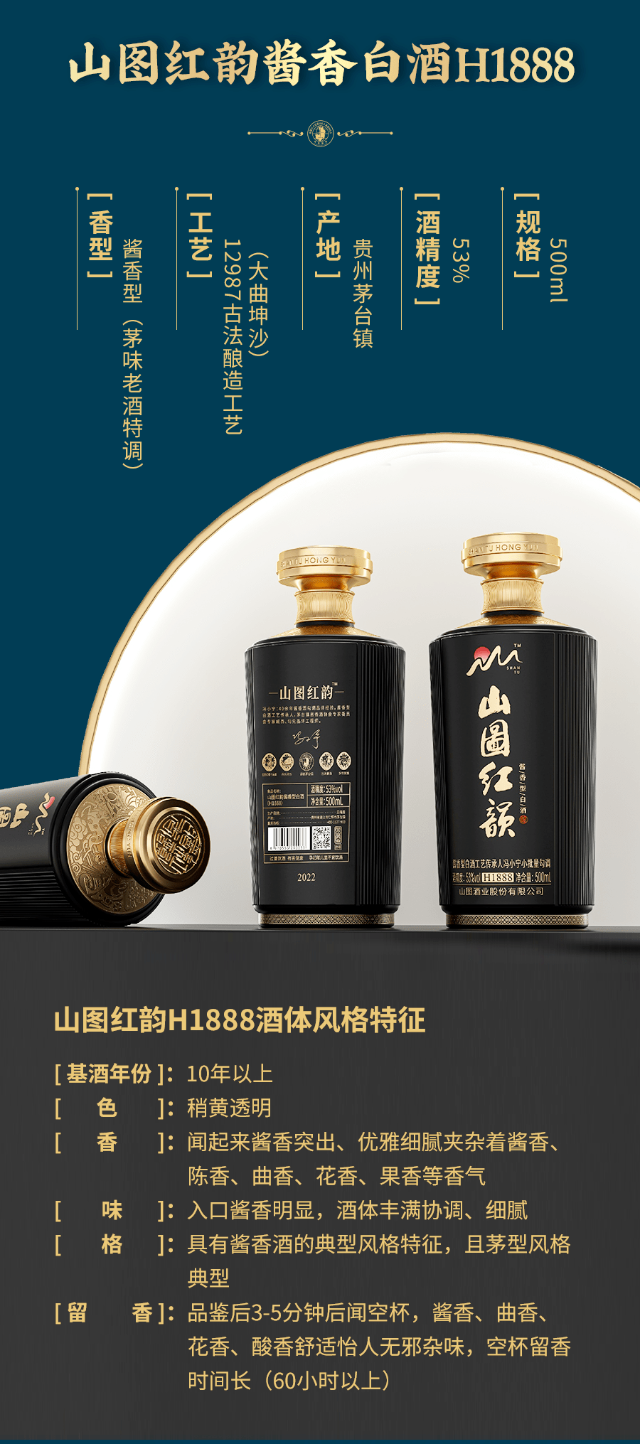 山图红韵系列h999 & h1888重磅上市,源自酱酒黄金核心产区——茅台镇