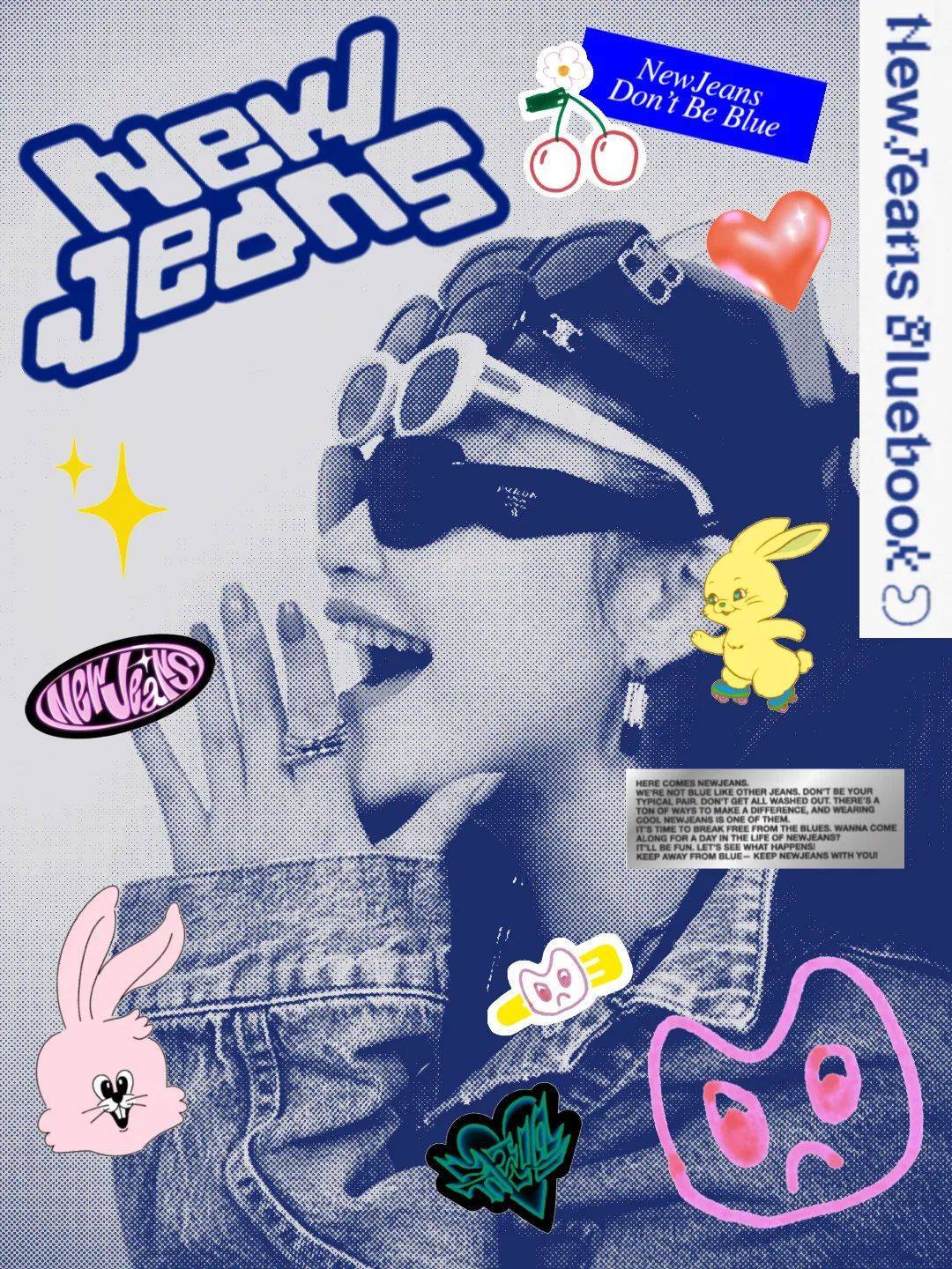 整体上走的是华丽风,但预告中也有一版非常教科书级别的y2k海报