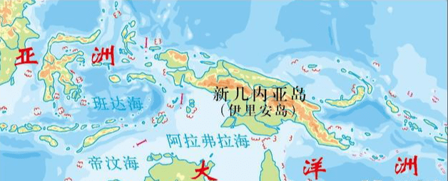亚洲大洋洲分界线图片