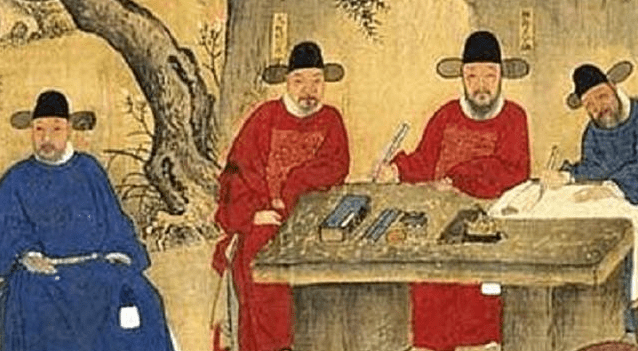 一大早,宰相(同中书门下平章事)带头,领着副相(参知政事),国防部部长