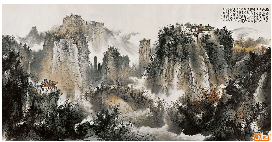 周逢俊：诠释中国山水的崇高博大，突出“无我之境”_境界_花鸟画_个人