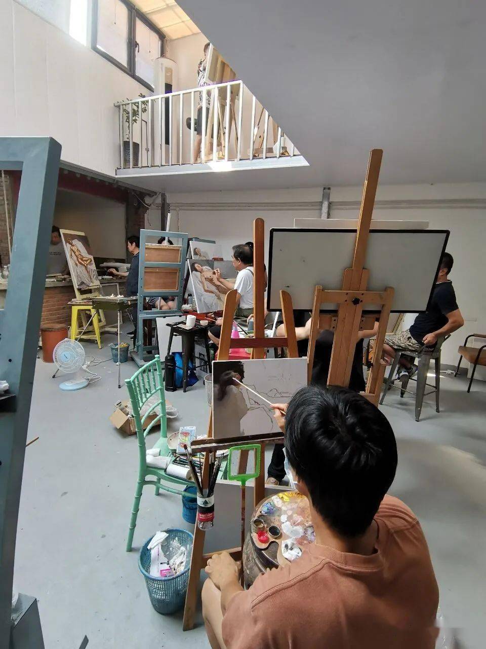 【写生】四合画院2022北京年暑假人体写生交流班写生回顾_靳超_王昕利