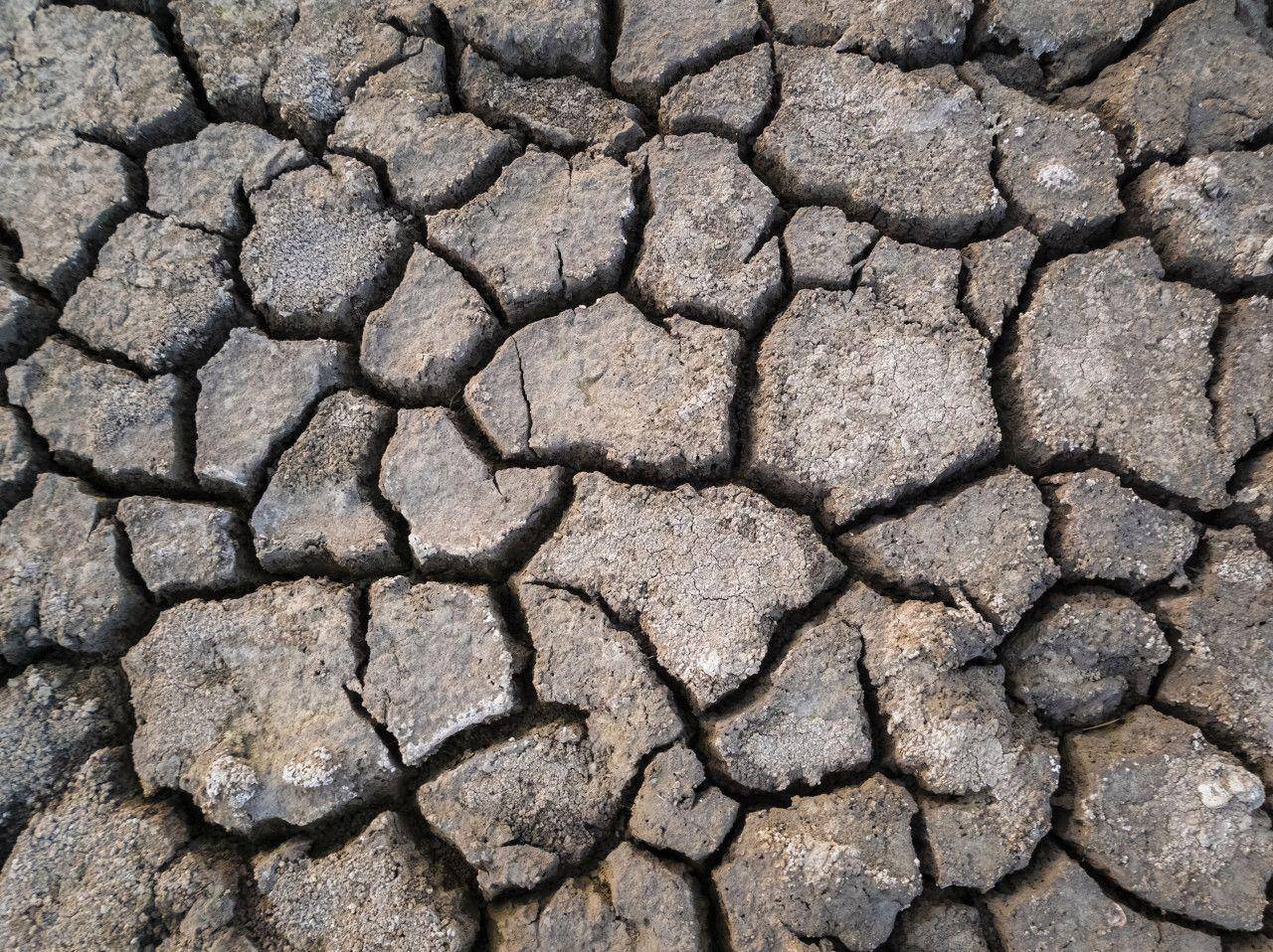 干旱龟裂的大地三峡水库在得知未来会出现干旱的情况下,就会在水量