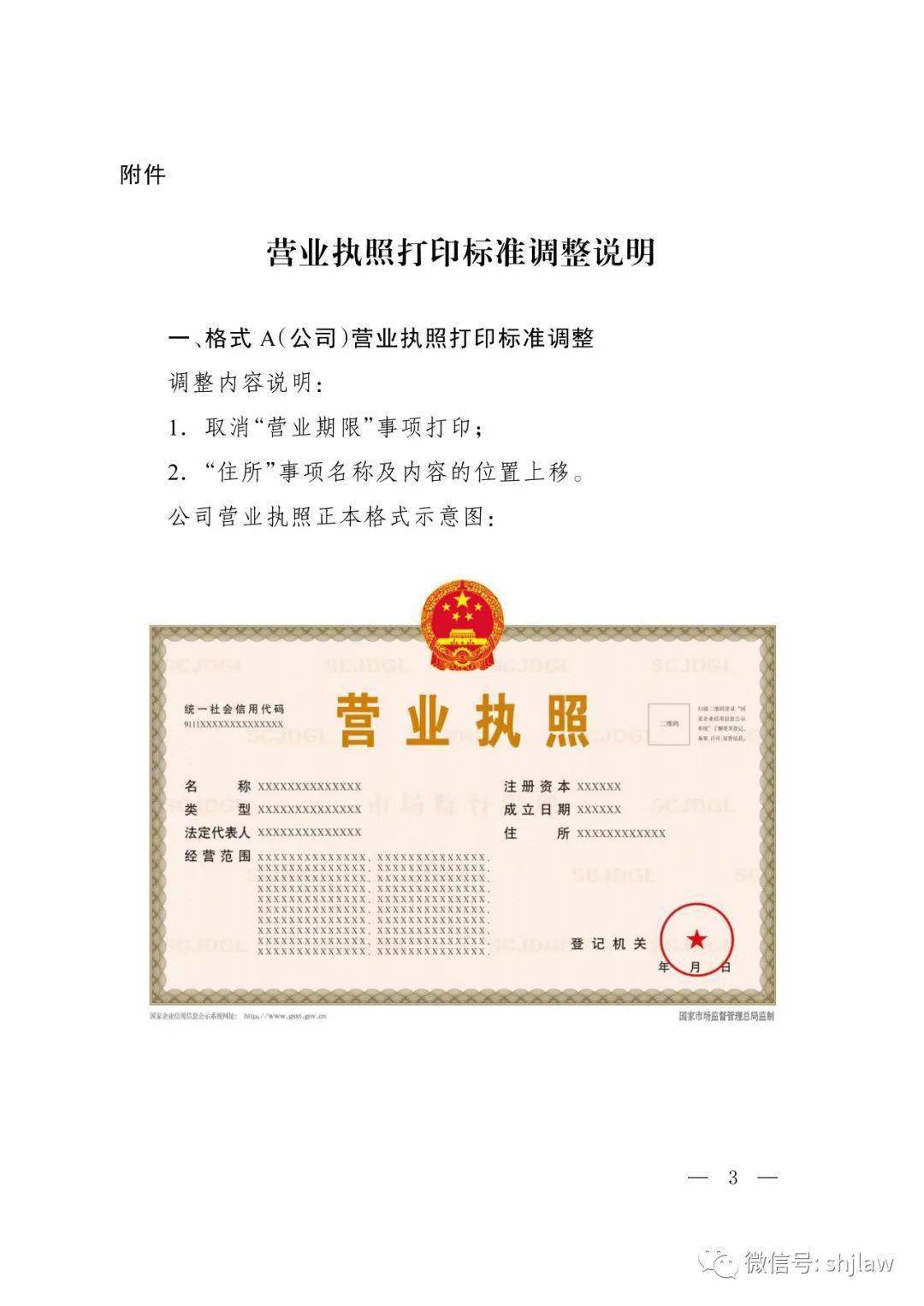 2022新版营业执照来了!