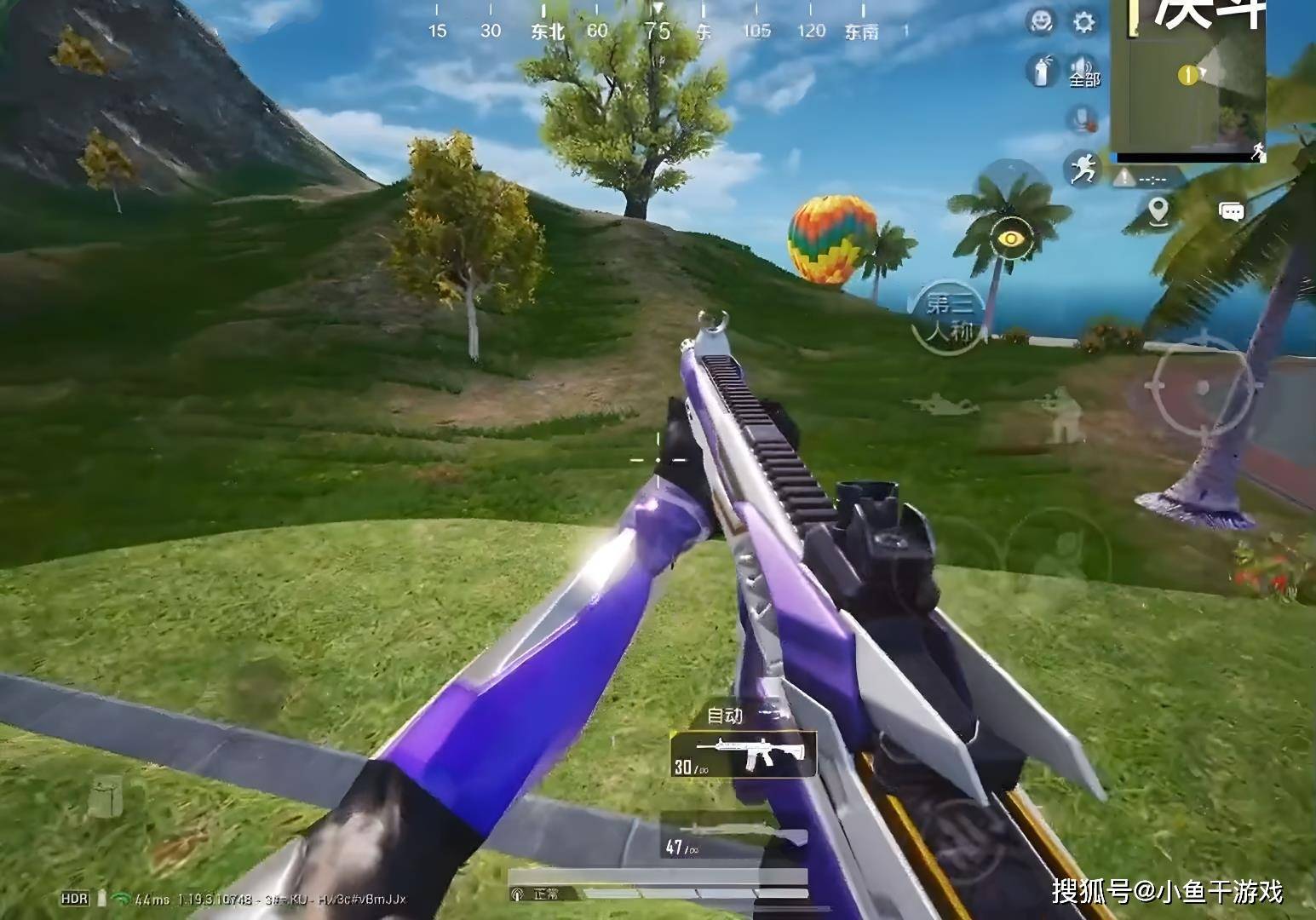 "吃鸡"紫翼小转盘实战来了,机甲风m4很酷炫,主套装一言难尽!