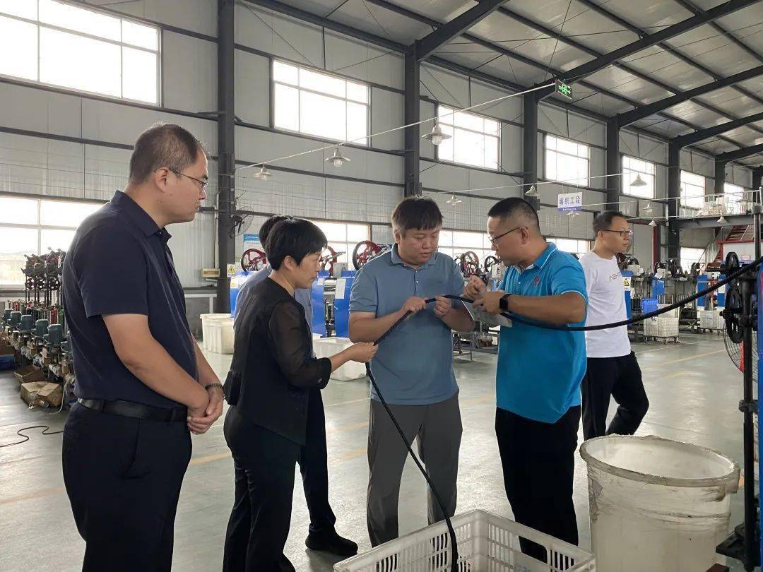 链工作专班到潮泉镇调研三季度新签约项目进展情况_绳索_改造_肥城市