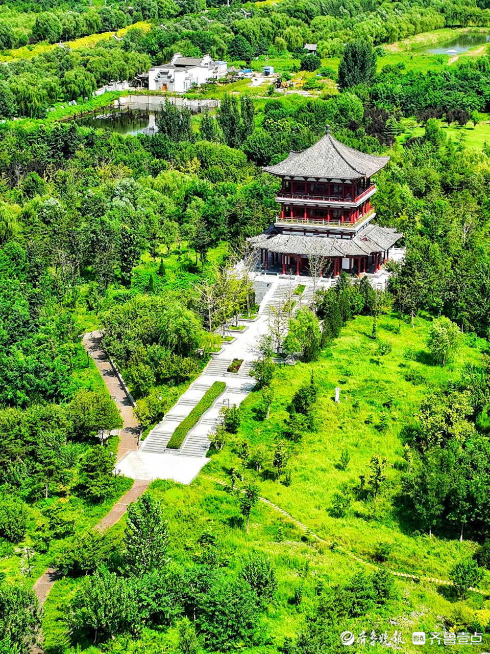 济南章丘绣江河公园风景如画,仿佛置身江南水乡_情报员_齐鲁_荷花