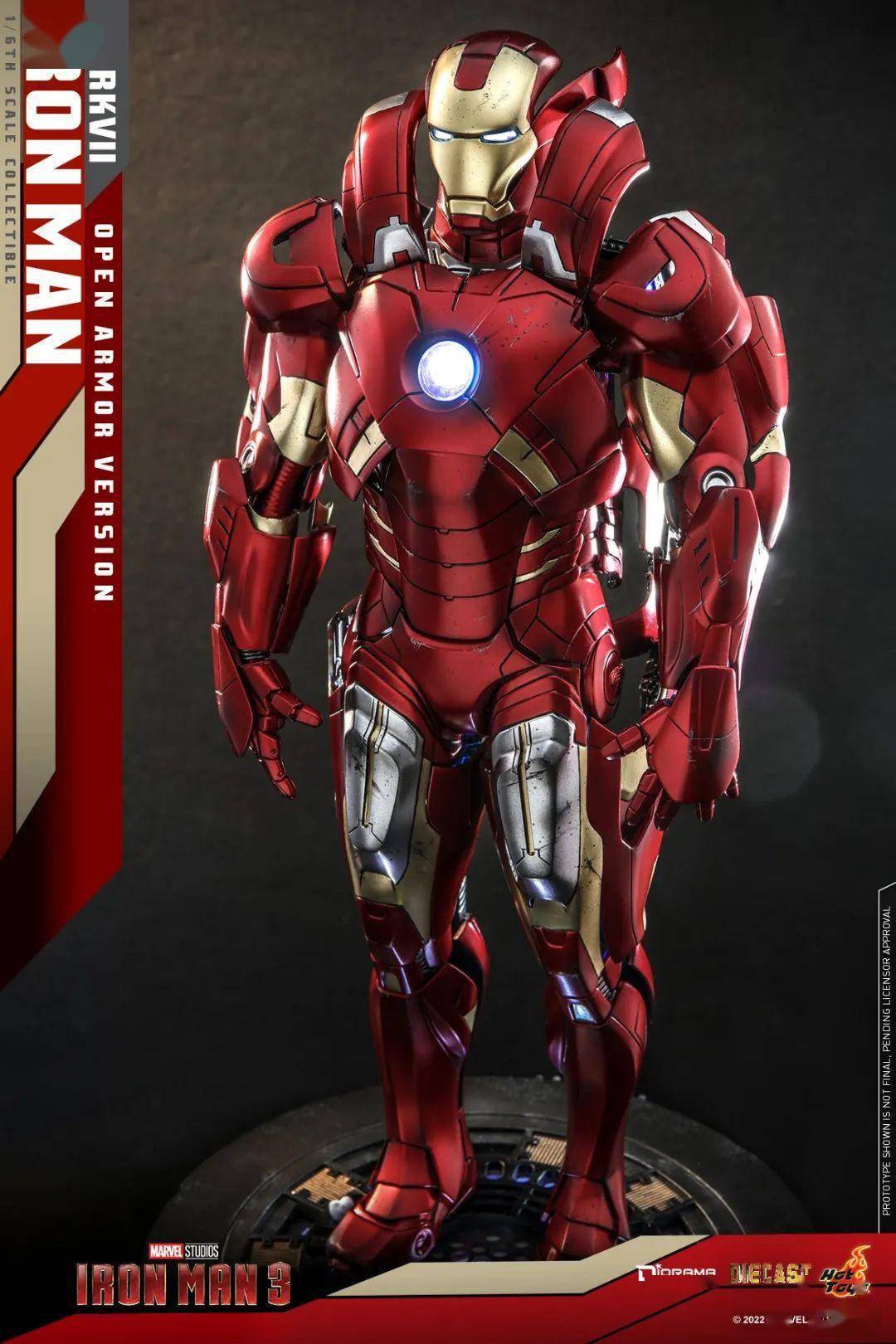 效果还是挺不错的而钢铁侠战甲内部是浅蓝色的灯光同时mk7全身共设置