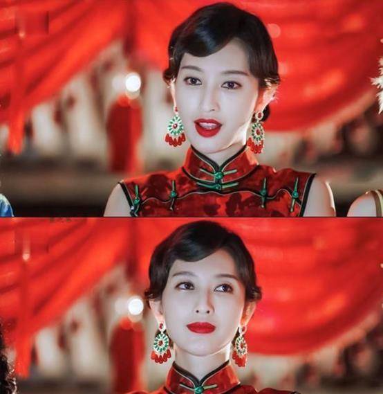 张俪超模气质藏不住,红色旗袍优雅又复古,就这么有国际范_时尚_造型