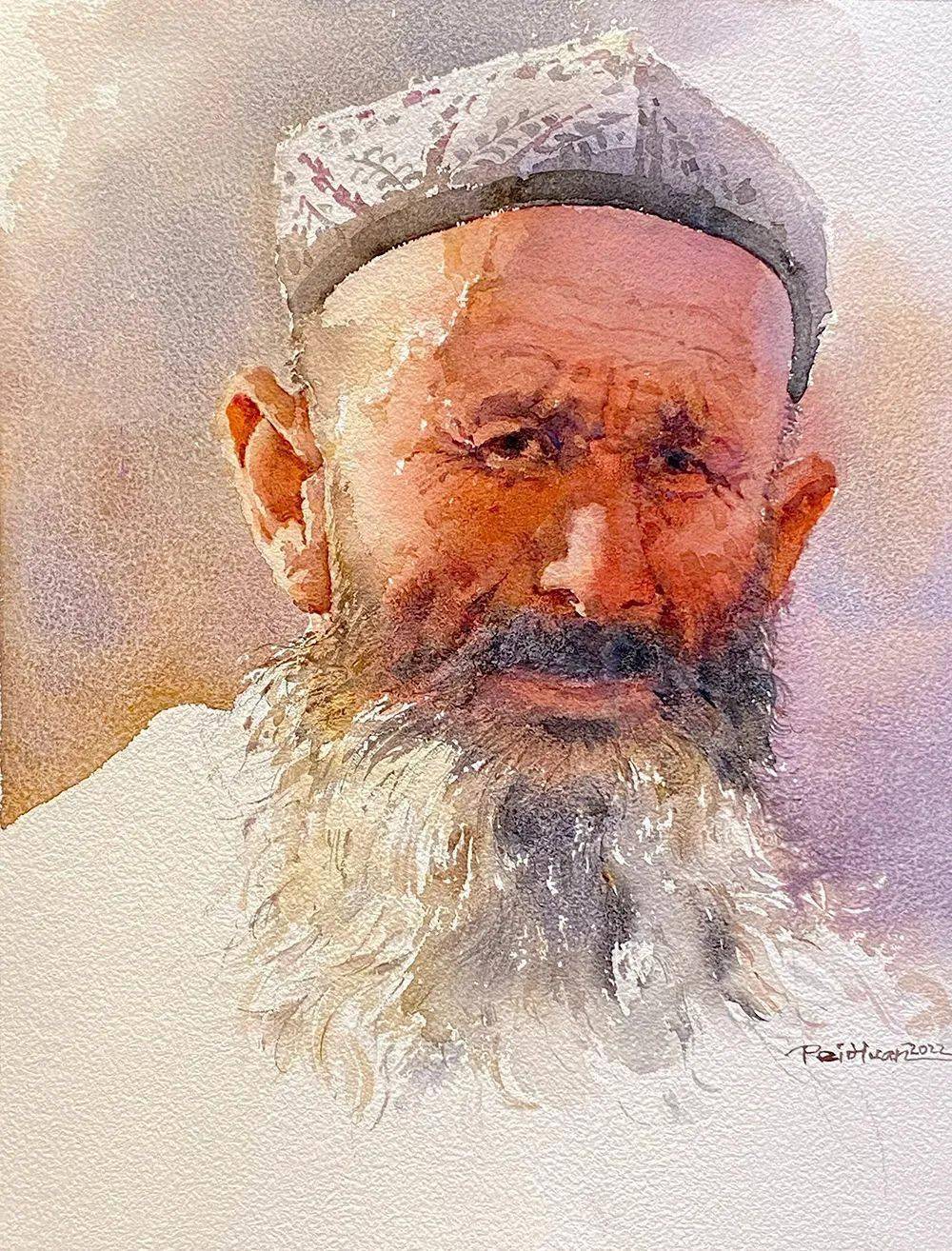 中国当代水彩画线上展览_墨真_阳光_吕培桓