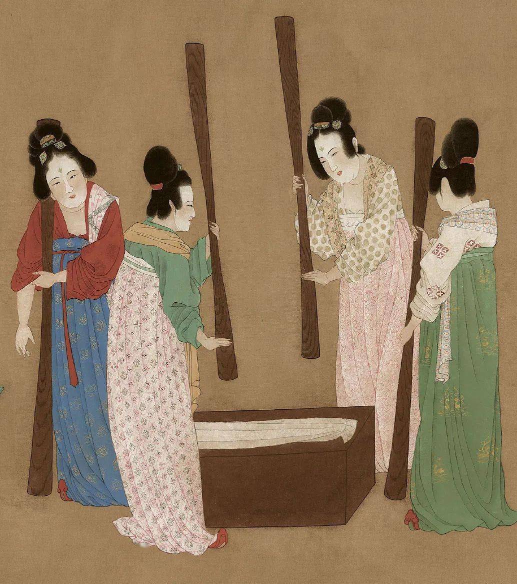 传世名画《捣练图》金银纪念币