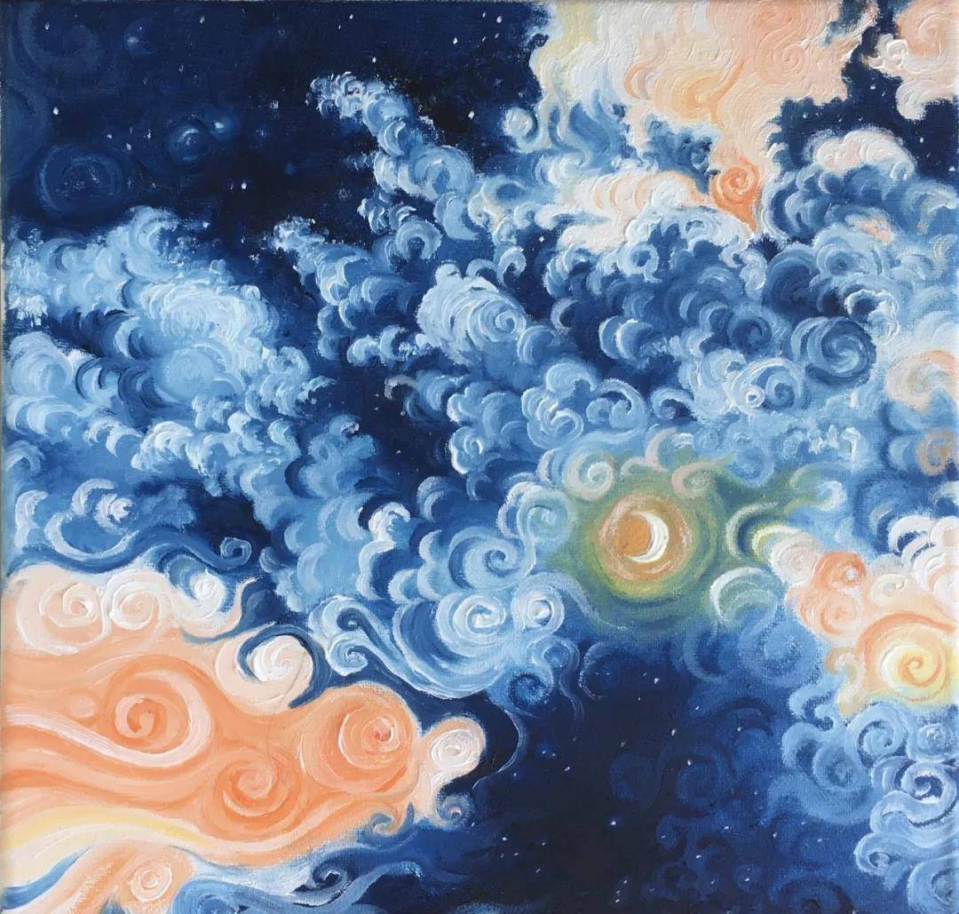 体重不到30公斤的她,画出星辰大海引900多万人感动落泪_张俊莉_油画