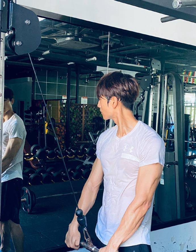 八块腹肌身材绝绝子,不愧是海岩御用男主_张峻宁_健身_气质