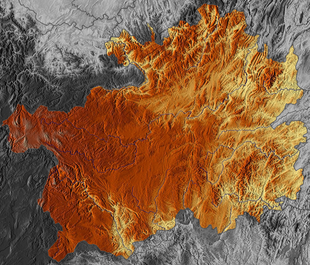 中国34省区市三维地形图_福建_台湾_宁夏