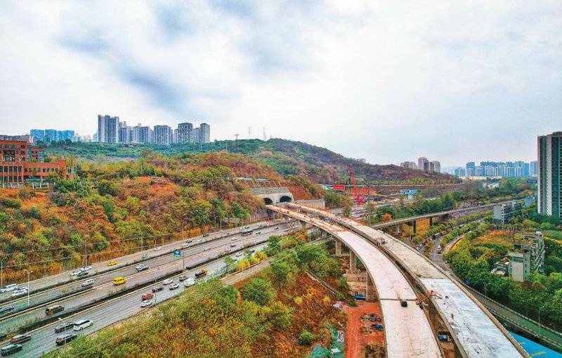 曾家岩北延伸穿越内环新增通道工程争分夺秒抢工期_标段_项目_刘家