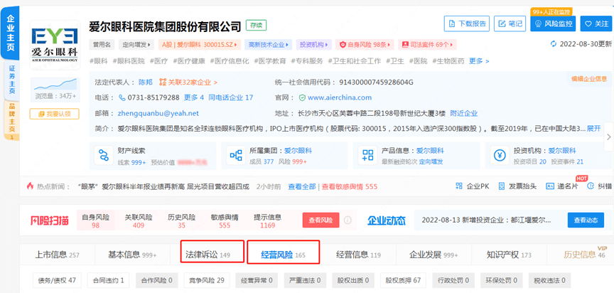 爱尔眼科违规使用医保基金被罚40万 近三年受到多项处罚(图6)