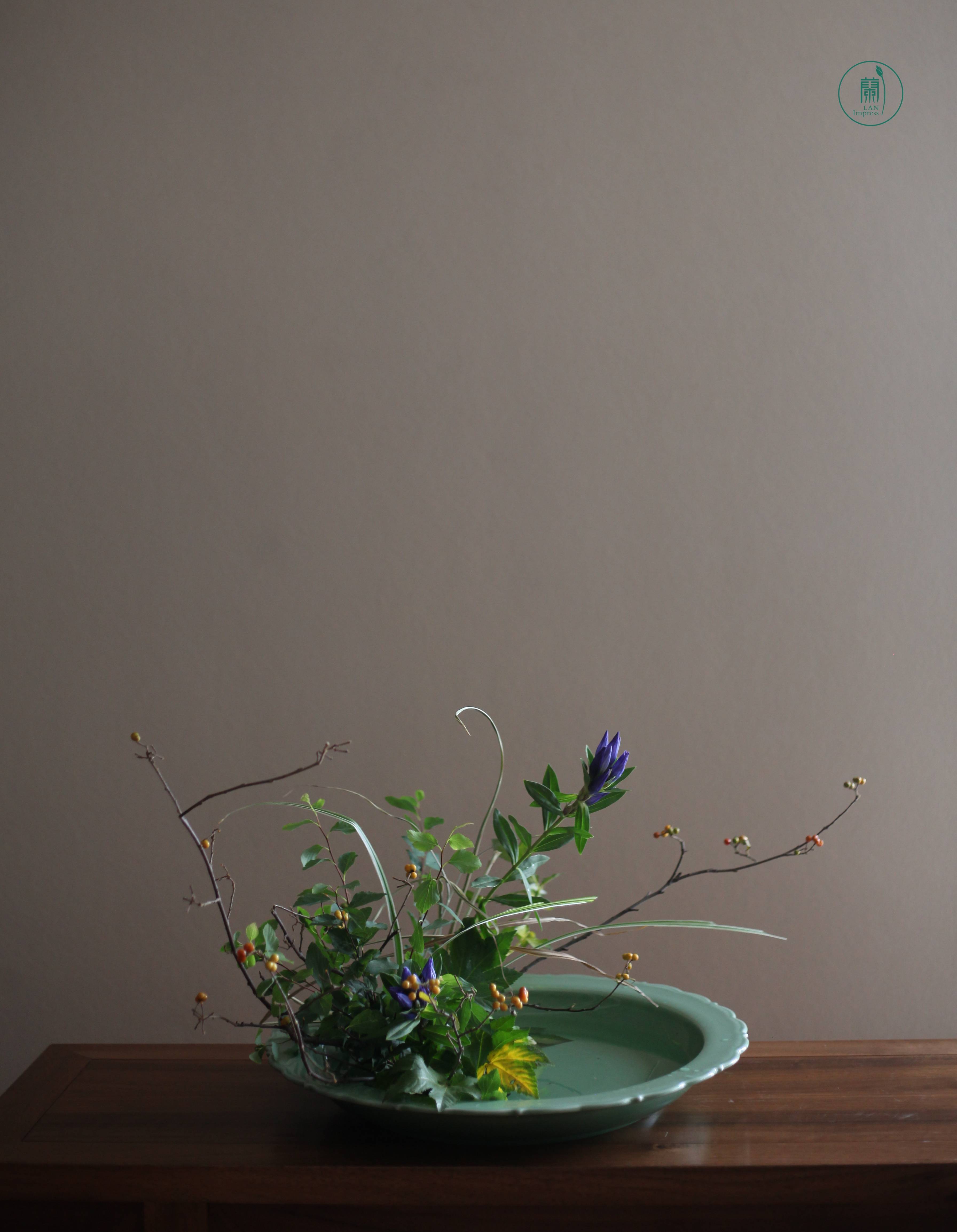 西安小原流花道培训|秋意花道的表达