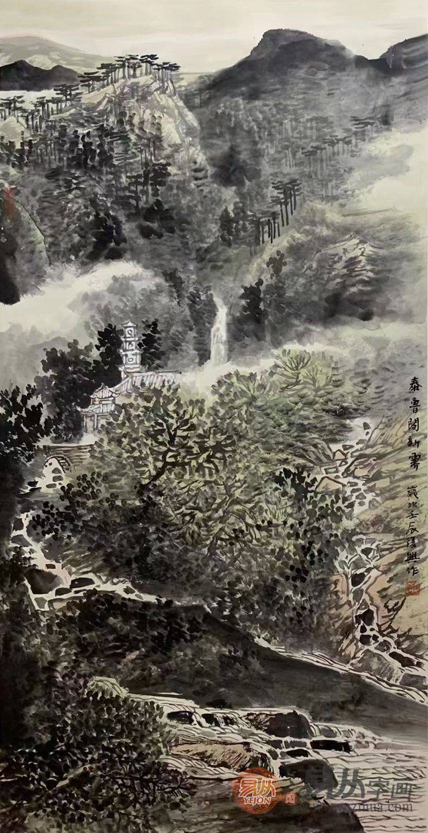 名家作品张复兴山水笔墨情怀当代山水画欣赏