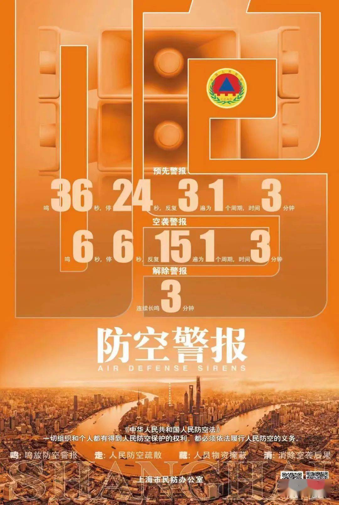 【通告】松江区2022年防空警报试鸣!_演练_组织_疏散