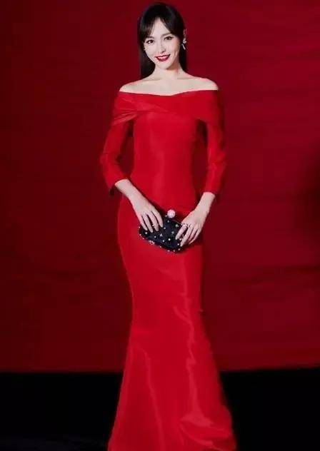 九大女星穿红色礼服_写真_照片_赵丽颖