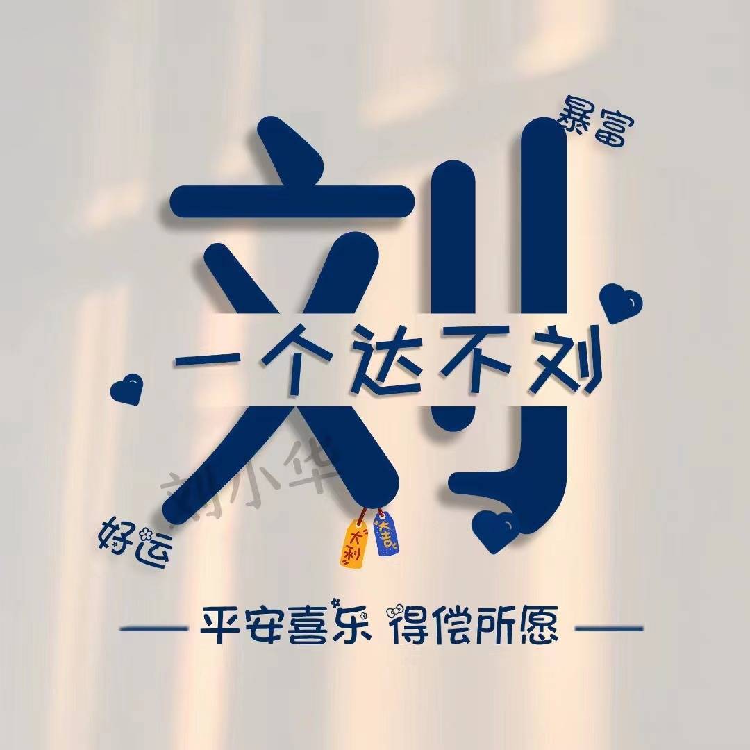 你该换一换微信头像了,59张可爱姓氏分割字艺术签名头像,超级棒!