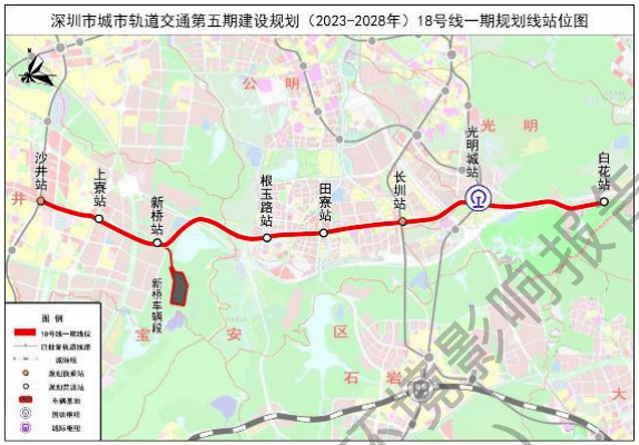 近日,深圳市發改委官網發佈,市城市軌道交通第五期建設規劃(2023-2028