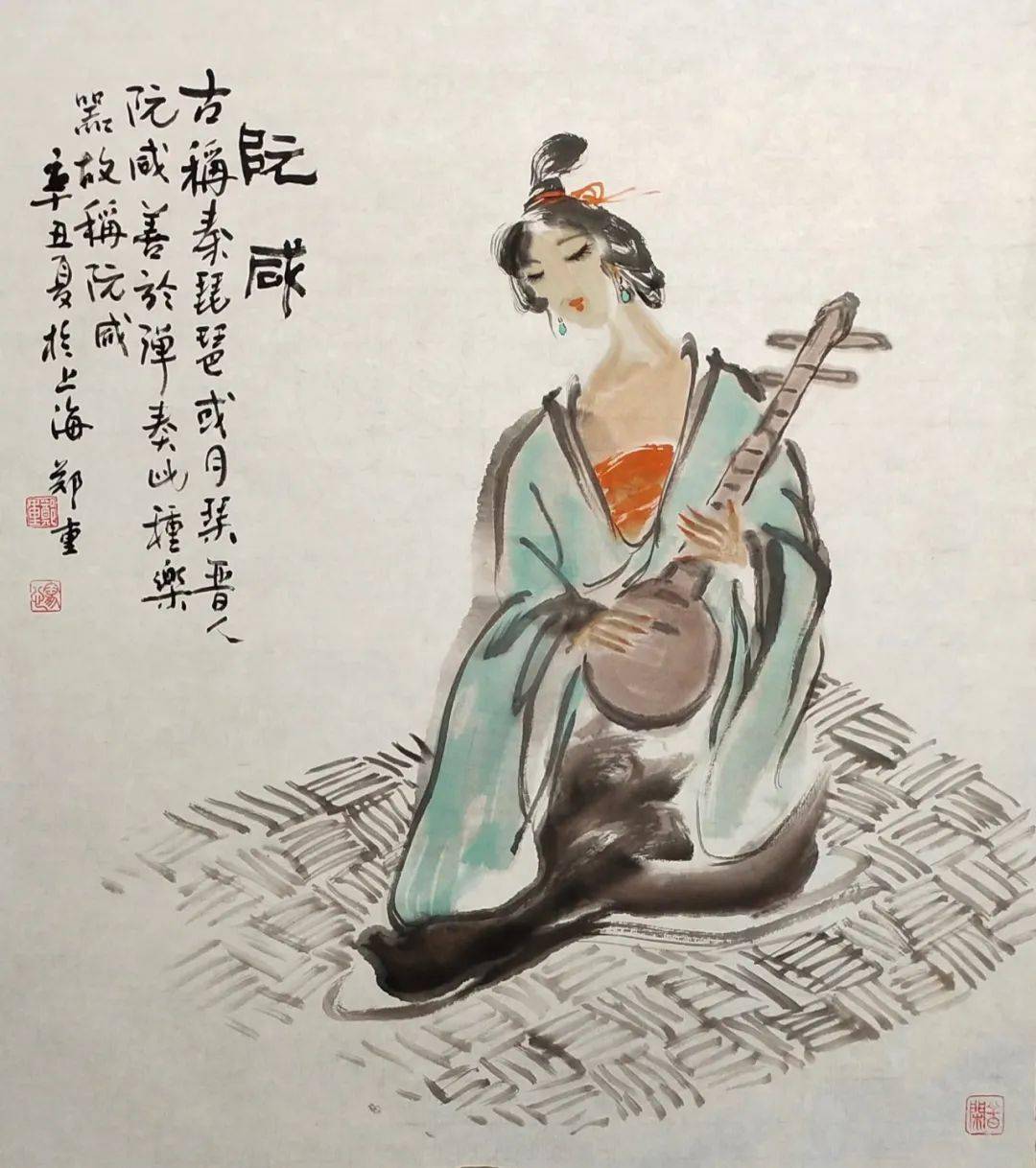 纵情挥洒天地宽——郑重国画作品_人物画_大写意_线条