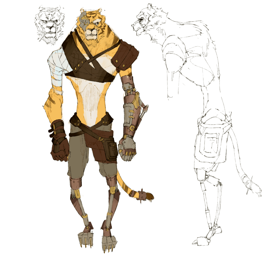 惟新课堂丨蒸汽朋克作品展_三视图_角色_设计